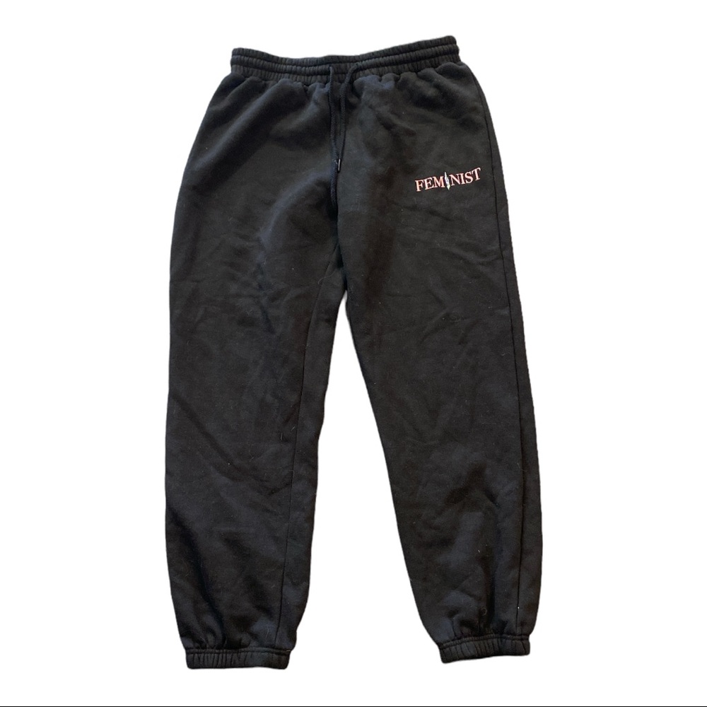 Feminist black pants